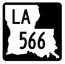 Louisiana State Highway 566 Sticker Decal R5999 Highway Route Sign - $1.45+