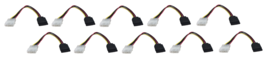 4 Pin Molex IDE to Serial ATA Power Adapter Cable (Singles) 10 Pack - $15.37