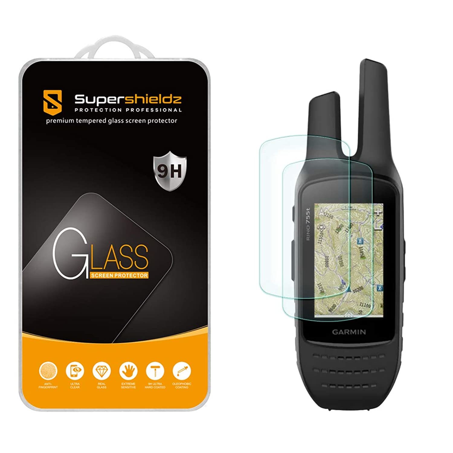 Primary image for (2 Pack) For Garmin Rino 750 755T Tempered Glass Screen Protecto..