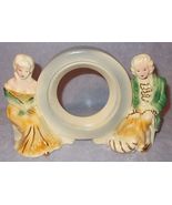 Porcelain Colonial Figures Mantle Clock Base Case - $24.95