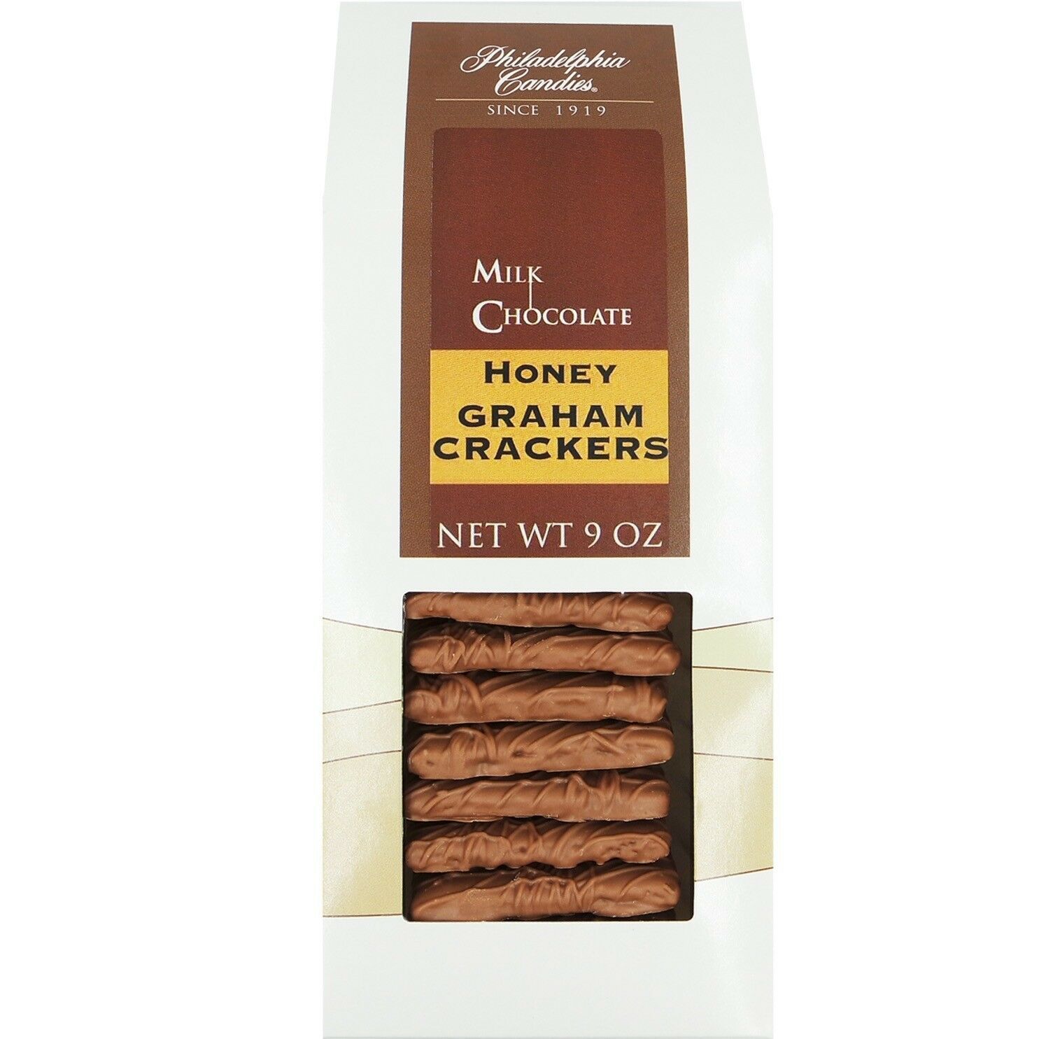 Philadelphia Candies Honey Graham Crackers, Milk Chocolate Covered 9 Ounce Gift