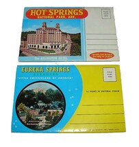 2 1950-70 Arkansas Souvenir Postcard Folder Photo Sets - $9.99