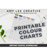 SALE: Printable Colour Charts - Print At Home PDFs: Keep Your Art Materi... - $0.99