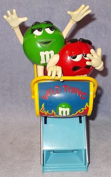 Vintage M & M Mars Candies Red and Green Wild Thing Roller Coaster ...
