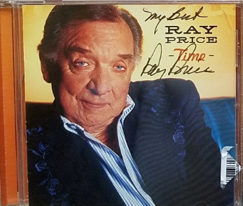 Noble RAY PRICE, 'Time' autographed CD - CDs