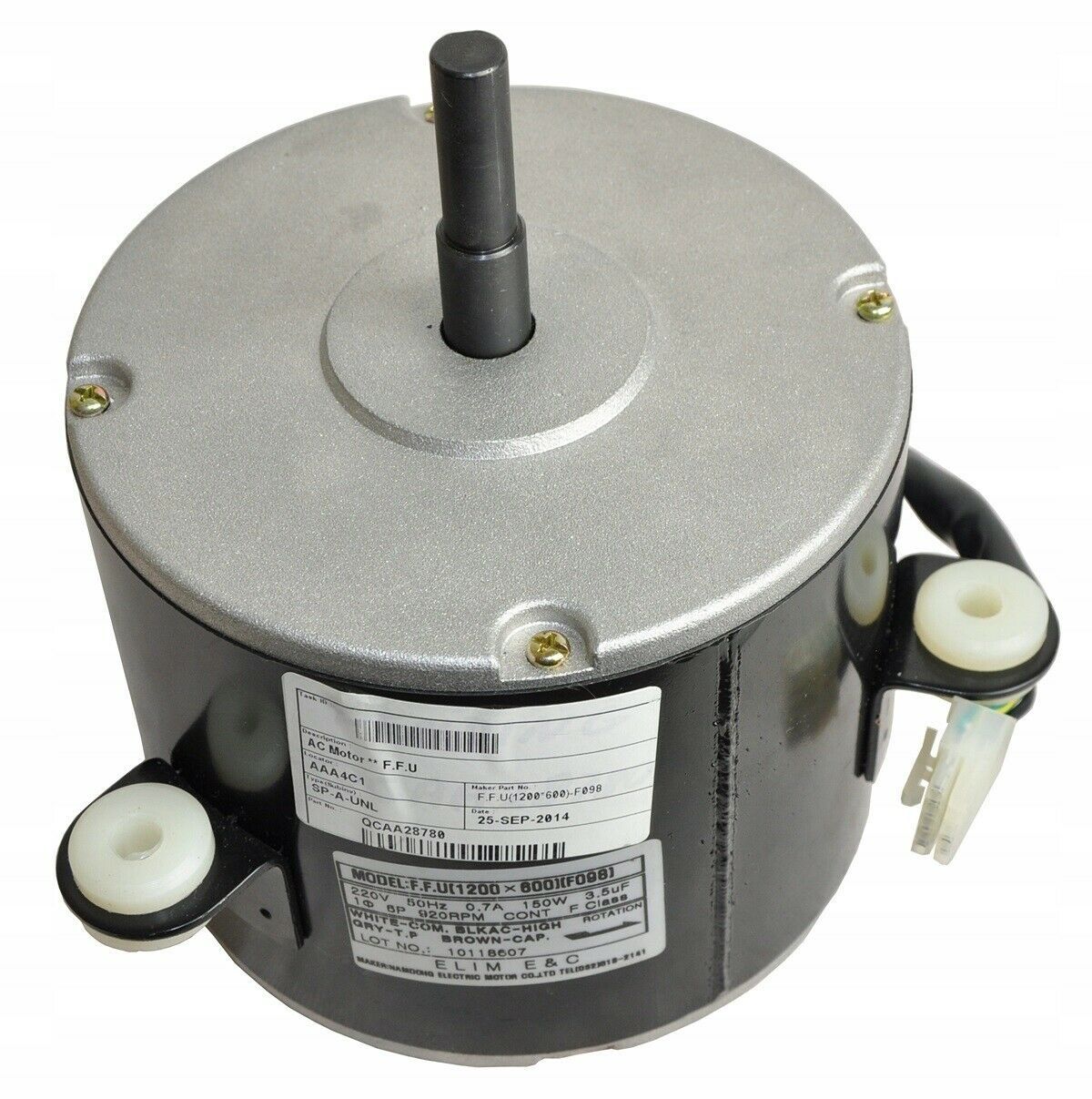 Fan motor FFU(1200x600)F098 150W /6955 Electronic Component Fans