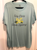 Disney Parks Epcot Italy Easy Peasy Lemon Mickey Icon T-Shirt Ladies XXL NWT WDW - $63.35