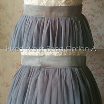 White Full Tulle Skirt White Floor Length Tulle Maxi Skirt Bridal Plus Size image 9