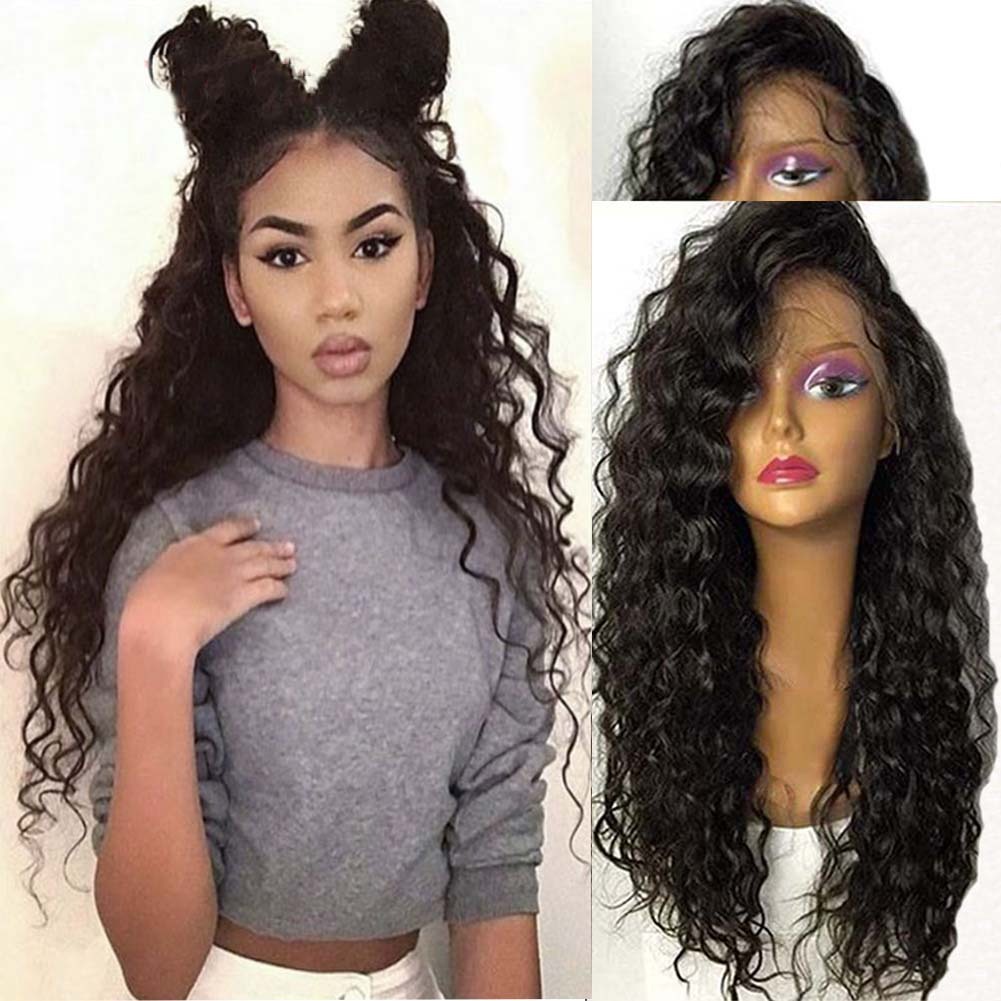 Deep Curly Human Hair Wigs 8A Virgin Brazilian Hair Full Lace/Lace Front Wigs