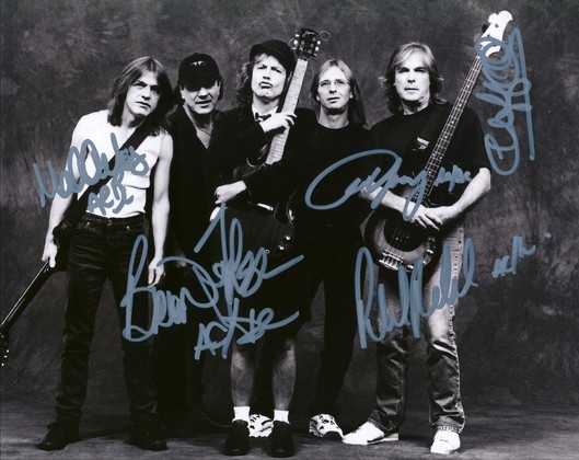 acdc signed memorabilia