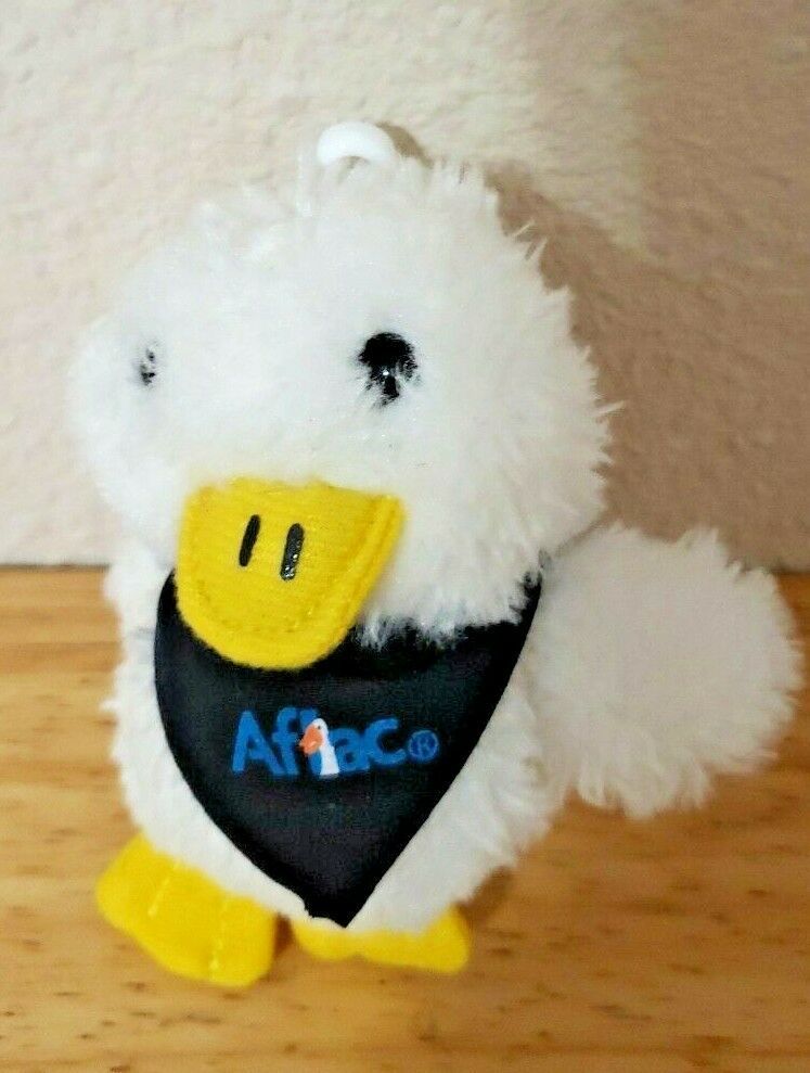 Aflac Insurance Talking 3 Mini Duck Backpack Clip Plush Keychain Characters And Dolls 9106