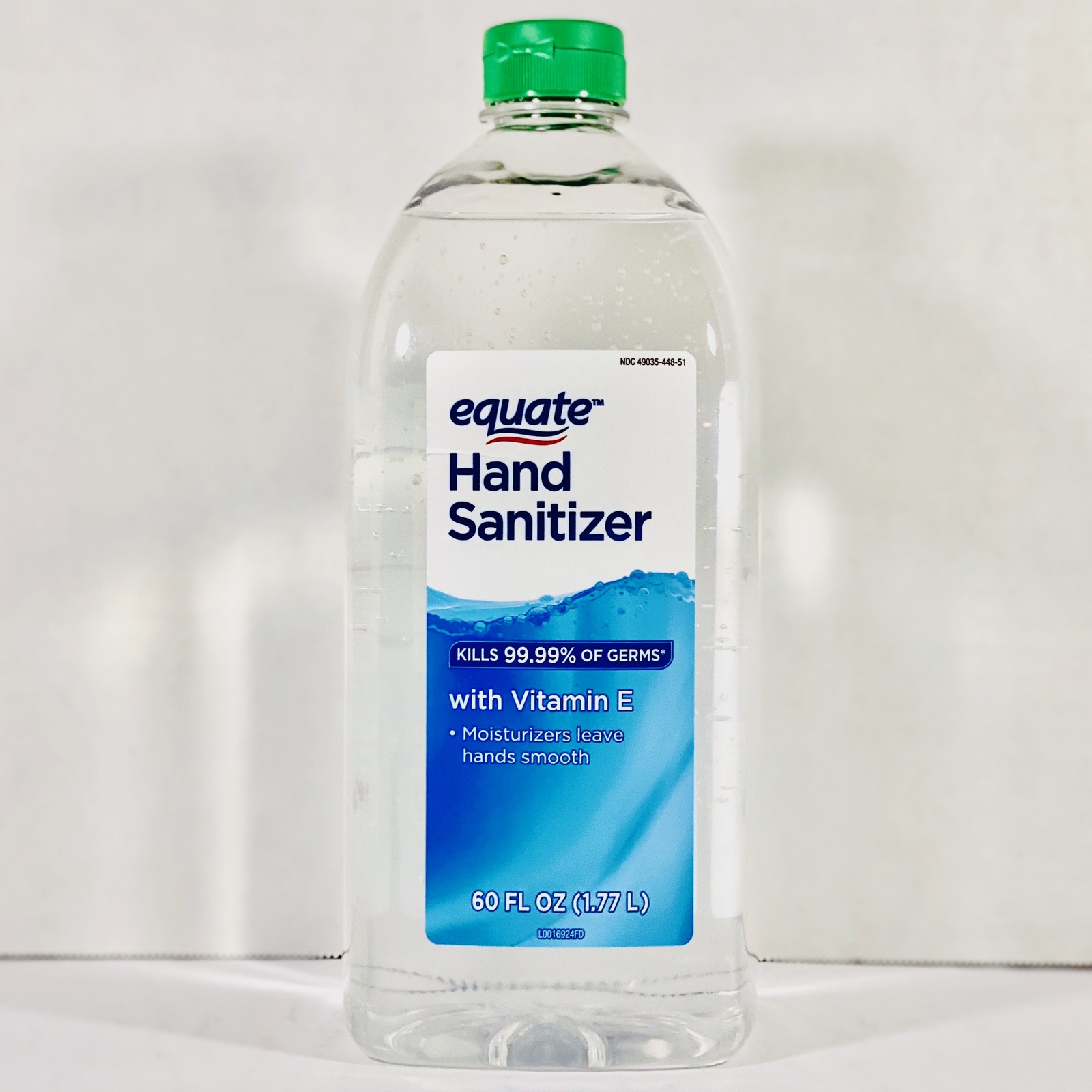 (2) Equate Moisturizing Hand Sanitizer with Vitamin E, 60 fl oz = 120