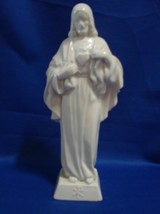 Vintage Wien Keramos Austria  Jesus All White Porcelain  Ceramic Figurine  - $29.99