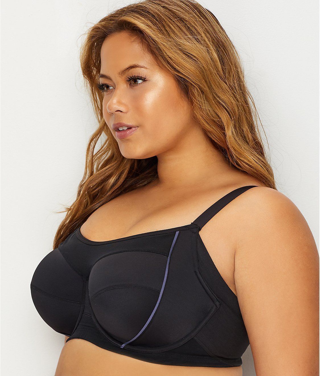 Champion BLACK/DARK NILAS The Smoother Max Support Sports Bra, US 38DD