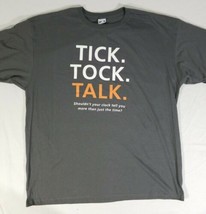 Sapling Wired Clock Systems Ingeniously In Sync &quot;Tick Tock Talk&quot; T-Shirt... - $19.68