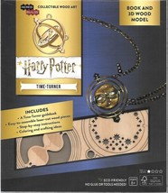 Harry Potter Movie Time-Turner 3D Laser Cut Wood Model & Deluxe Book NEW UNUSED - $16.39