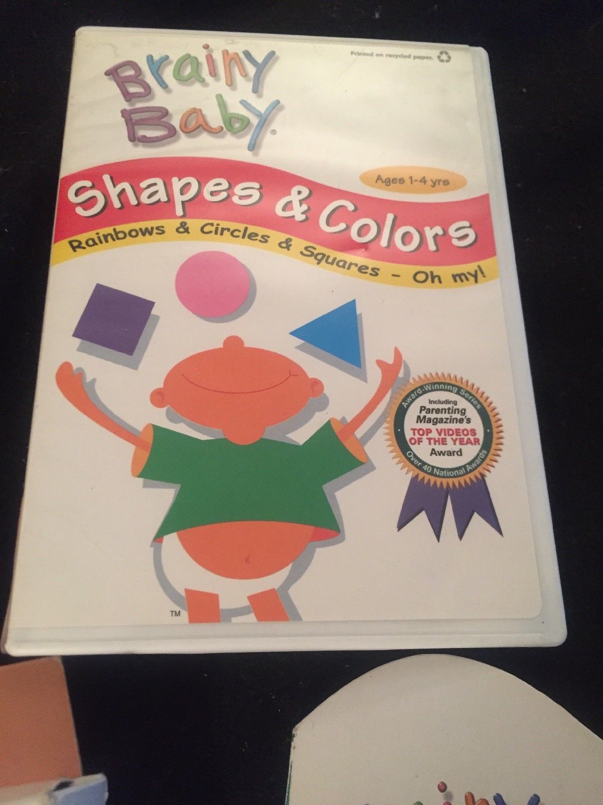 Brainy Baby Lot ABCs Book, Animals Flashcards and Shapes & Colors DVD