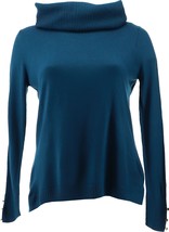 IMAN Comfy Chic Sweater Circle Scarf PEACOCK BLUE L NEW 768-134 - $28.69