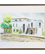 Original Watercolor Painting Enrique Velazquez Ajijic Mexico Framed Stre... - $47.47