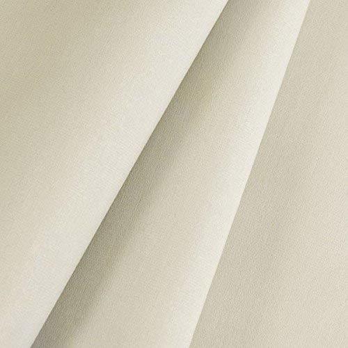 Roc-lon Blackout Drapery Lining Ivory Fabric by The Yard - Fabric Transfers