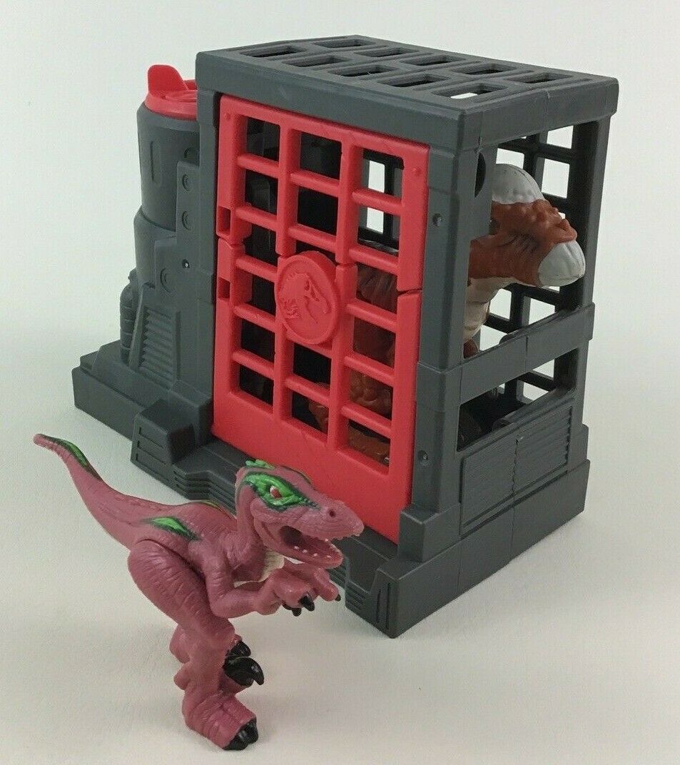 Imaginext Dinosaurs Jurassic World Park Capture Cage Pachycephalosaurus 3pc Lot Imaginext