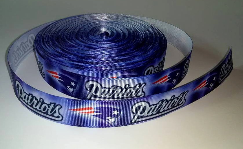 7/8 New England Patriots Inspired Grosgrain Ribbon Box Exclusive