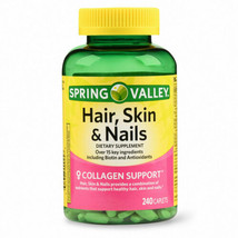 Spring Valley Hair, Skin And Nails Caplets With Biotin And Antioxidants, 3000... - $27.71