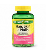 Spring Valley Hair, Skin And Nails Caplets With Biotin And Antioxidants,... - $27.71
