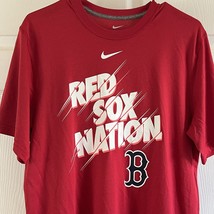 Nike Dri Fit BOSTON RED SOX NATION T-Shirt MLB Performance Baseball-Size... - $13.55