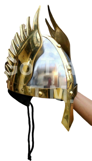 Medieval Knight Steel Armor Viking Helmet Reenactment & Reproduction Helm Replic 