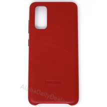 Genuine OEM Samsung Galaxy S20 5G Red Leather Back Cover Case - $24.99