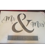 Mr. &amp; Mrs. Peterson Sign Gray and White 18 x 12 light up RARE-SHIPS N 24... - $186.99