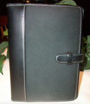 Coach Hamptons Photo Holder Wallet Brag Book Black Fabric Leather - $22.00
