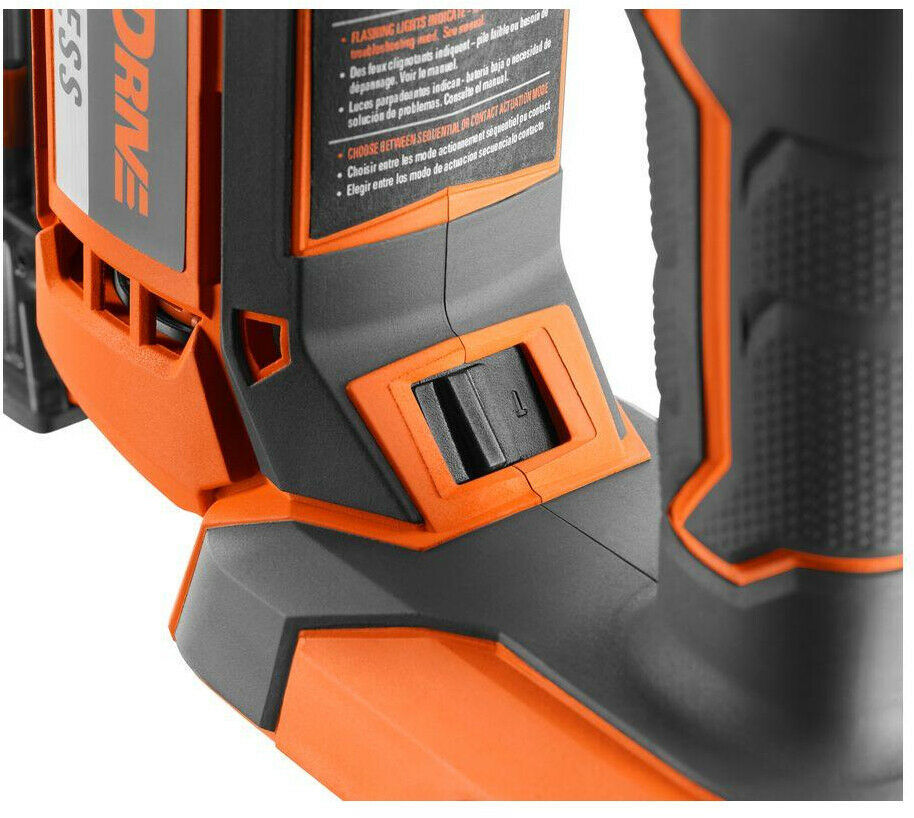 RIDGID Cordless Brad Nailer 21/8 in. 18Volt LithiumIon 18Gauge