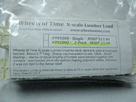Wheels of Time # 999202 Lumber Load About 3.7 inches long. N-Scale image 6