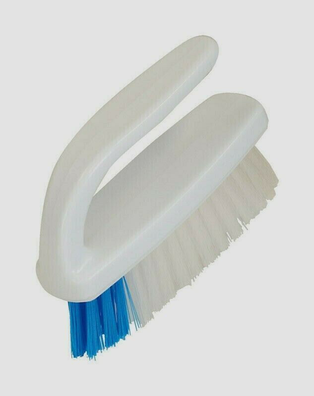 Quickie 4 in. W. Plastic Scrub HAND & NAIL Brush Soft Polypropylene Fibers 221