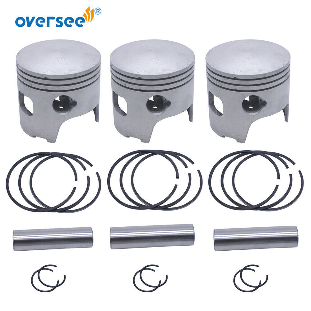 3pcs 3b7-00001 Piston Std For Tohatsu Outboard 2t 80a-90a 3b7-00001-2 