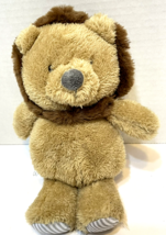 HTF Carters Just One You Plush Stuffed Brown Lion Rattle Soft Lovey Security 9" - $20.52