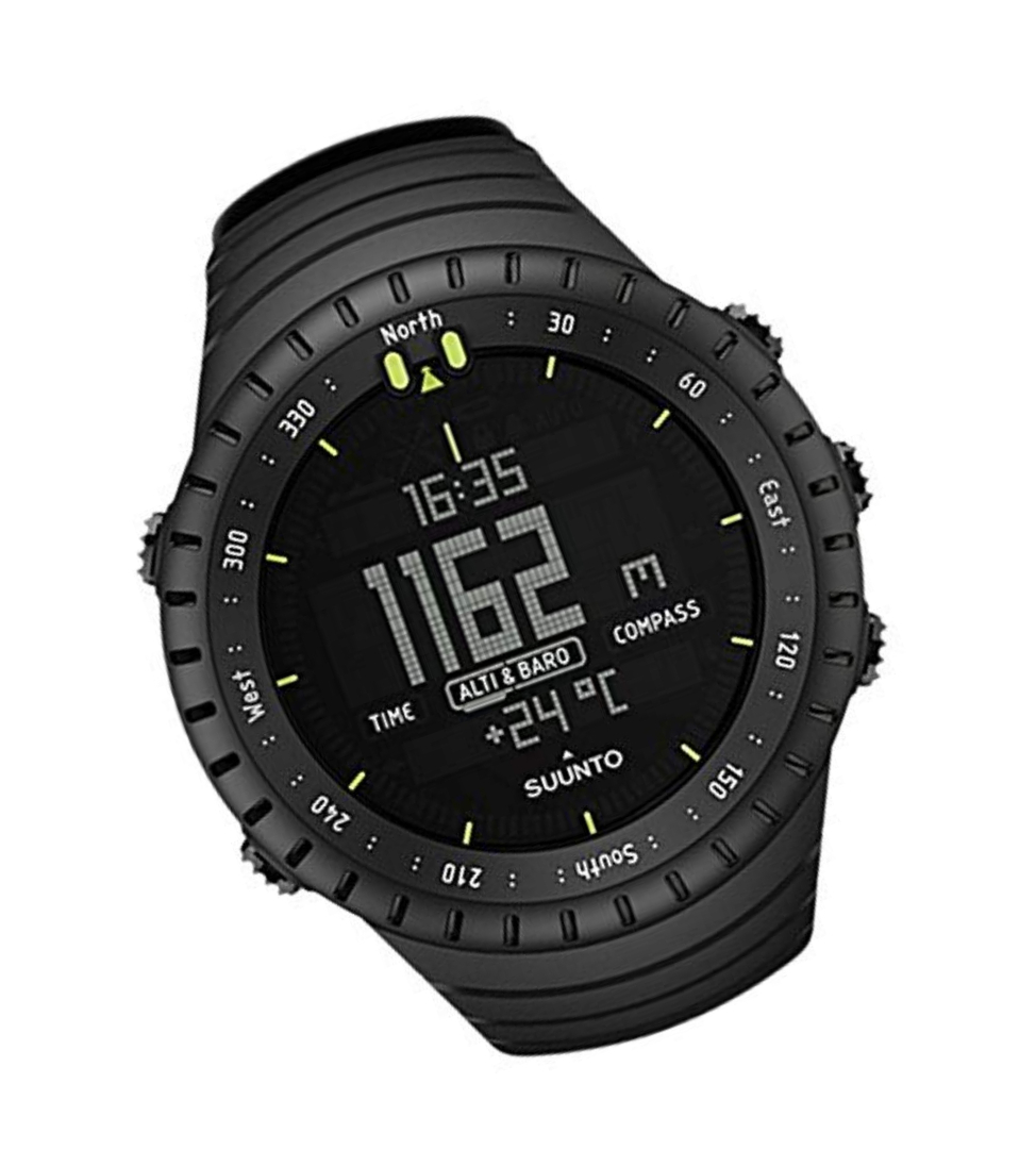 suunto all black military watch