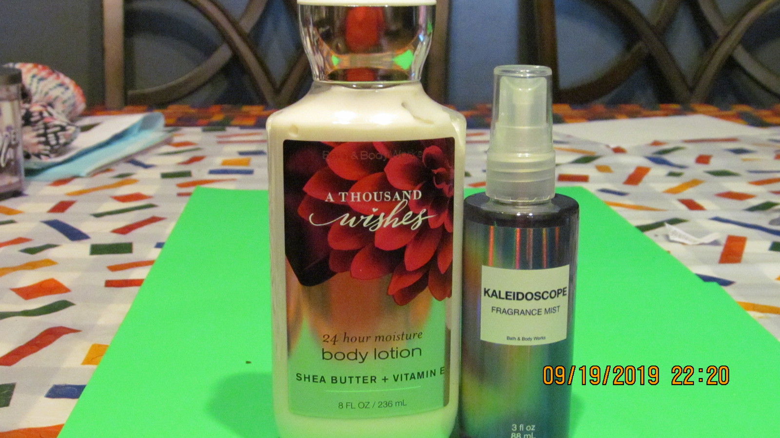 BATH AND BODY WORKS NEW SHEA BUTTER LOTION & KALEIDOSCOPE FRAGRANCE