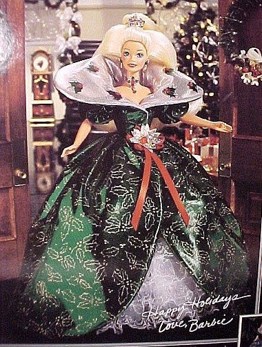 happy holidays barbie 1995