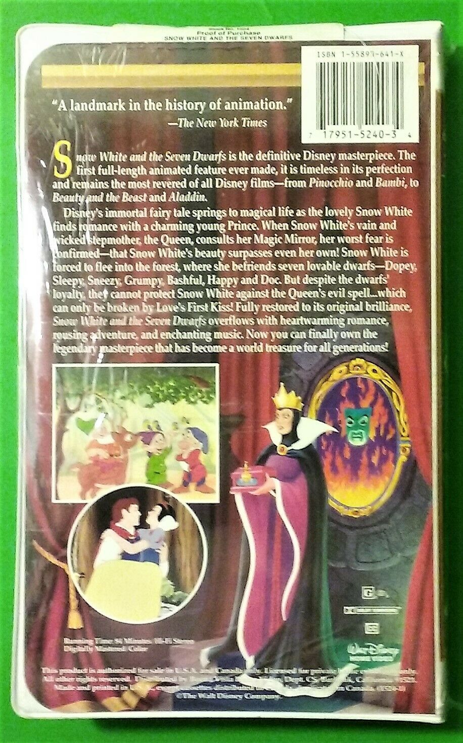 Snow White and the Seven Dwarfs (VHS, 1994) Collectible Factory Sealed ...