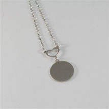 925 RHODIUM SILVER NECKLACE FOOTPRINT OF A PAW AND MOTHER OF PEARL image 3