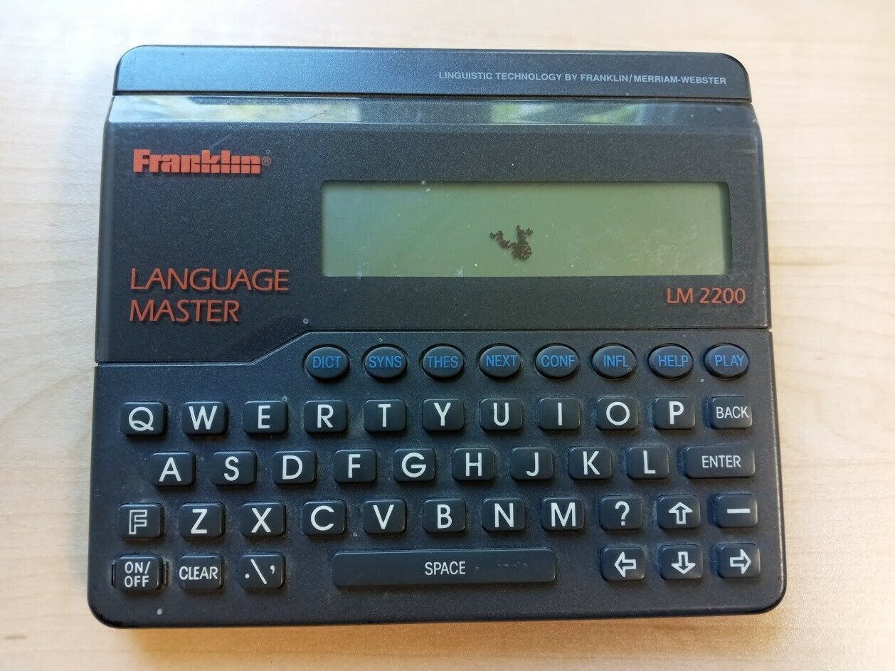 Franklin Language Master Model LM2200 Dictionary Thesaurus Synonyms