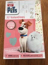 Illumination The Secret Life of Pets 32 Valentines Includes 35Stickers S... - $6.84