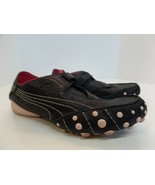 Puma Black Leather Ladies Leather Driving/Walking Shoe Size 9.5  Studded  - $39.60