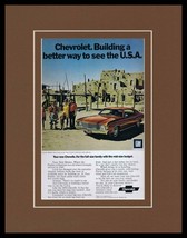 1972 Chevrolet Chevelle 11x14 Framed ORIGINAL Vintage Advertisement