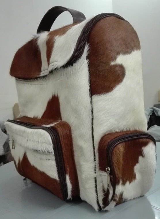 cowhide diaper bag backpack