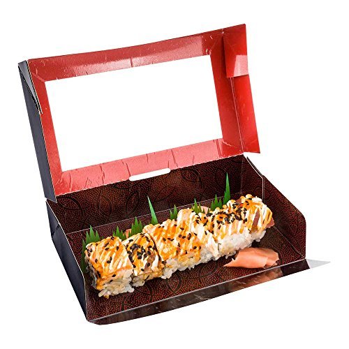 Sushi Box, Sushi To Go Box, Sushi Take Out Container with Window