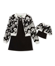 Dollie Me Girl 4-14 and 18" Doll Matching Dress Jacket Outfit American Girls - $11.99